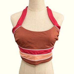 NWT FP Movement Color-Blocked In It To Win It Sports Bra | Pink | L